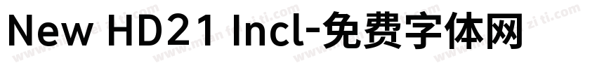 New HD21 Incl字体转换